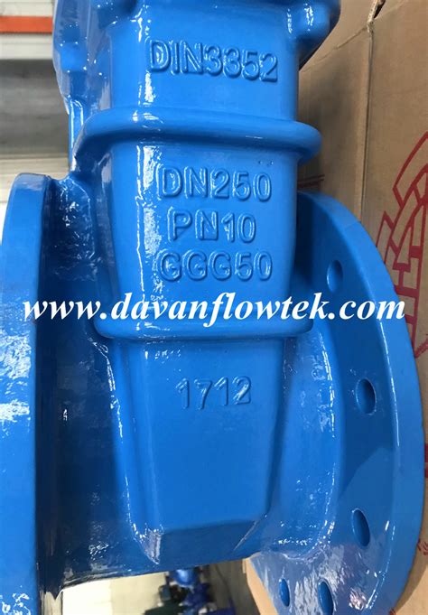 Dn Pn Din F F Handwheel Operated Gate Valve Ductile Iron Ggg