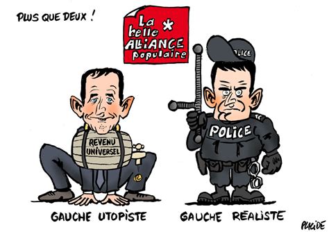 Humour Primaire de la gauche Hamon et Valls qualifiés pour le