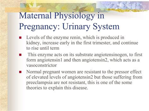 Maternal Physiology In Pregnancy Ppt