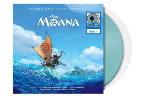 Moana Disney Original Motion Picture Soundtrack 2xlp Vinyl Clear Ocean