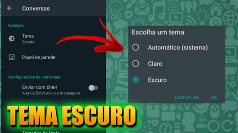 Como Colocar o Modo Escuro No Whatsapp Nova Função do Whatsapp