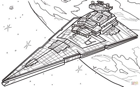 Imperial Star Destroyer Coloring Pages