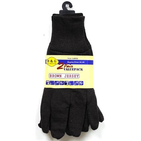 Wholesale Zbrown Jersey Glove 2 Pair Value Pack Glw