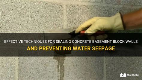 Effective Techniques For Sealing Concrete Basement Block Walls And Preventing Water Seepage