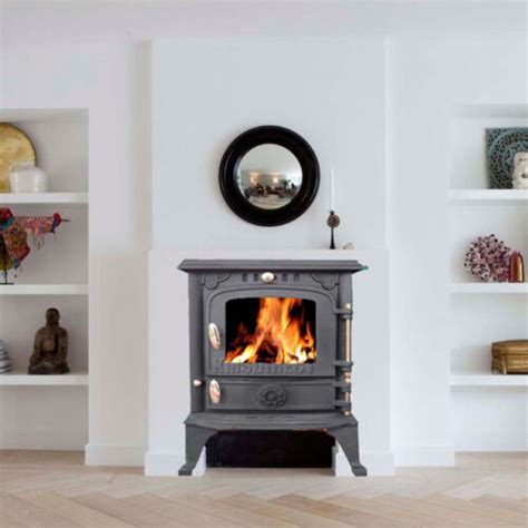 Foxhunter Cast Iron Log Burner Kw Wood Burning Coal Stove