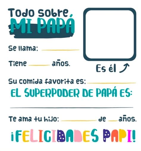 Todo sobre mi papá Feliz cumpleaños papa Papa Manualidades dia del