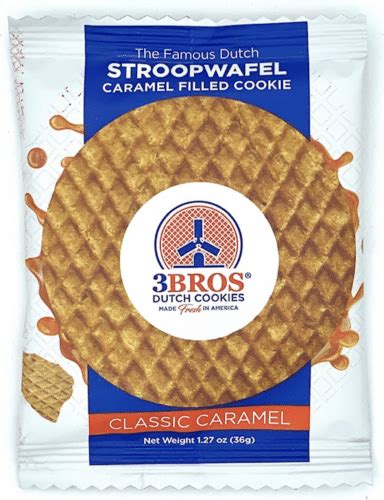 Caramel Stroopwafels Individually Wrapped Bros Cookies