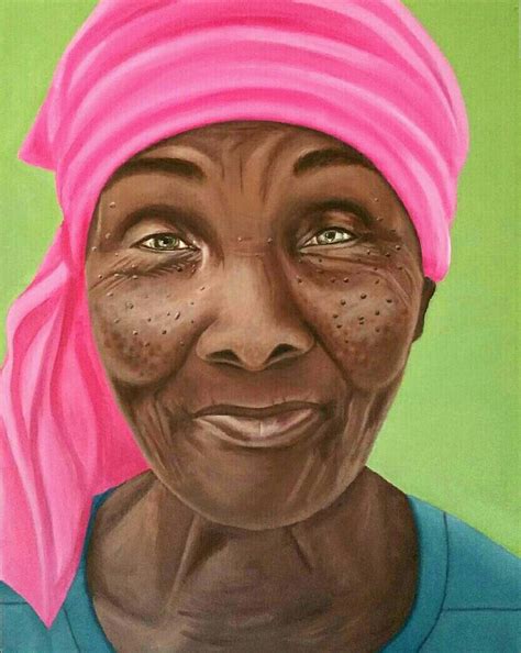 Haitian Art Cazale Oil On Canvas By Kiki Toussaint Haitian Art