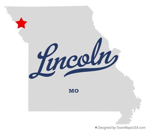 Map of Lincoln, Andrew County, MO, Missouri