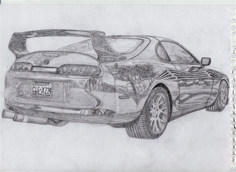 Toyota Supra Mk4 Drawing By Remumisa On Deviantart