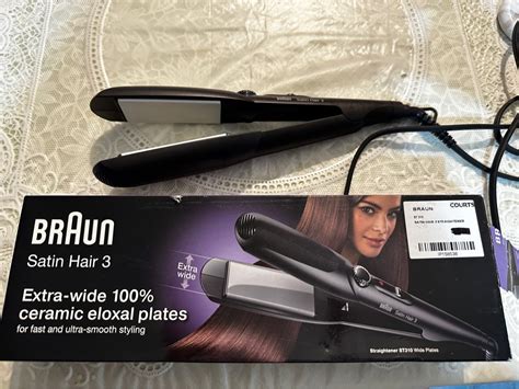 Braun Satin 3 Ceramic Hair Straightener Beauty And Personal Care Hair On Carousell