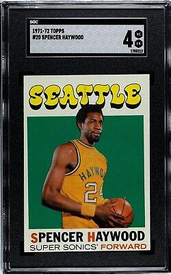 Sgc Topps Spencer Haywood Rc Seattle Super Sonics Hof