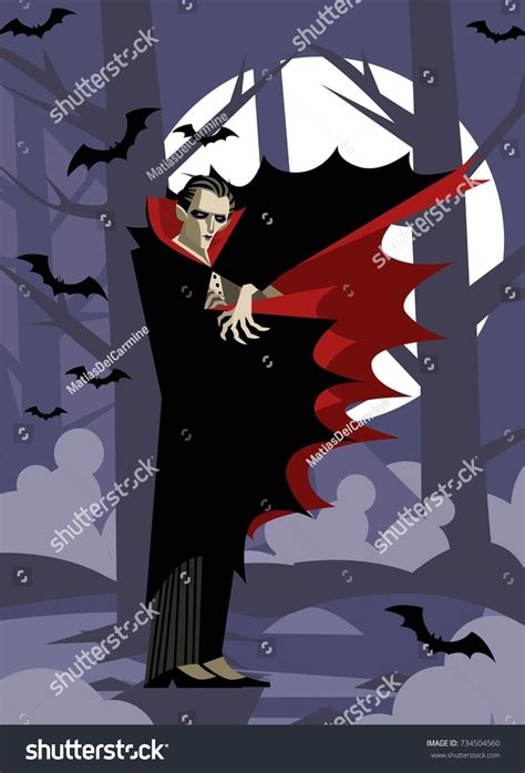 Dracula Vampire Evil Villain Monster Dark Stock Vector Royalty Free