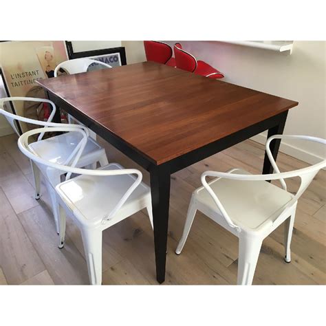 Ethan Allen Mid Century Modern Extending Dining Table Aptdeco