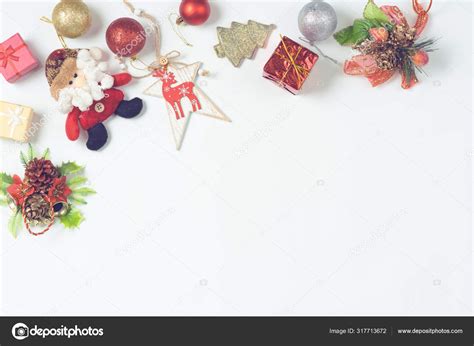 Beautiful Christmas decorations 2020 on a light background. — Stock ...