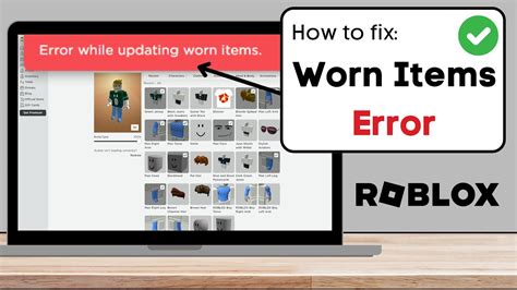 How To Fix Roblox Error While Updating Worn Items On PC Mobile Full