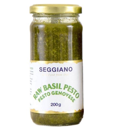 Seggiano Raw Basil Pesto 12 X 200g The Cress Company