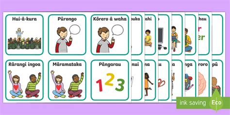 Visual Timetable Flashcards Te Reo Māori teacher made