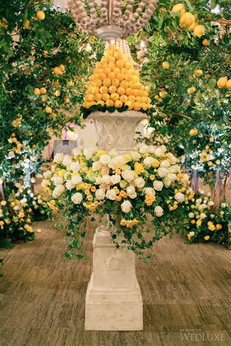 WedLuxe Show 2016 La Dolce Vita The Grand Entrance Citrus Wedding