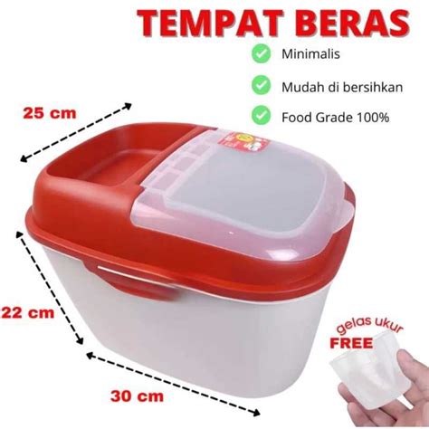 Jual Cod Tempat Beras 10 Liter Rbt Tabitha Tabitha Rbt 10 Liter