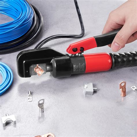 VEVOR Hydraulic Crimping Tool Kit - Crimps AWG 12-2/0 Wire Terminals and Connectors - Harbor Freight