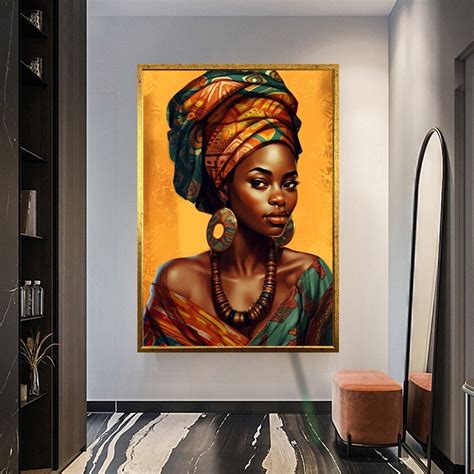 African Woman Wall Art African Woman Canvas Print African American