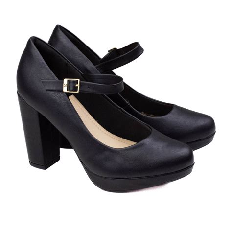 Sapato Meia Pata Preto - Sapato Feminino Piccadilly Meia Pata Boneca - PRETO - 844002