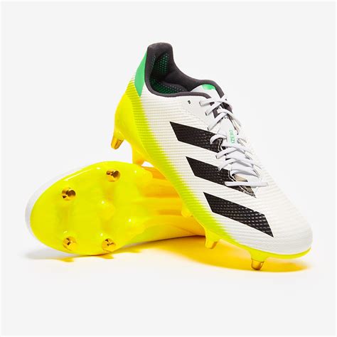 Adidas Adizero RS7 SG White Core Black Beam Yellow Mens Boots Pro