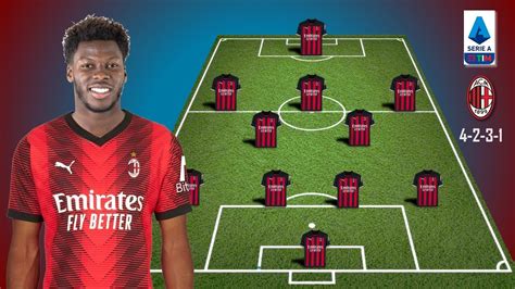 Ac Milan Potential Starting Line Up With Transfer Yunus Musah Transfer