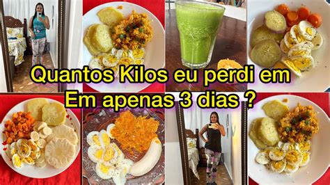 Projeto Seca Barriga fiz três dias de dieta confira no vídeo