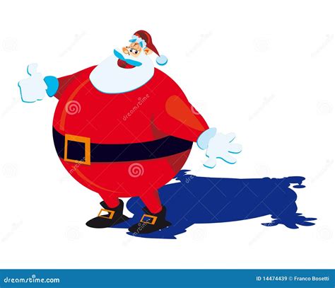 Santa Claus Fat Stock Illustration Illustration Of Nicholas 14474439