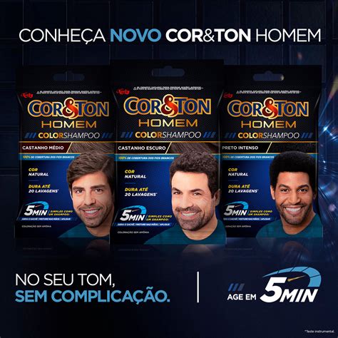 Shampoo Niely Cor Ton Homem Color Tonalizante Beleza Na Web