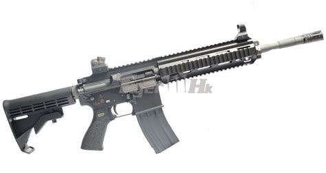 WE Full Metal HK416 Open-Bolt GBB Rifle - Black (No Marking) - Airsoft ...