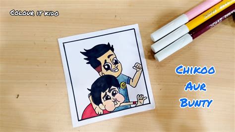 Chikoo Aur Bunty How To Draw Chikoo Aur Bunty Cartoon Drawing Youtube