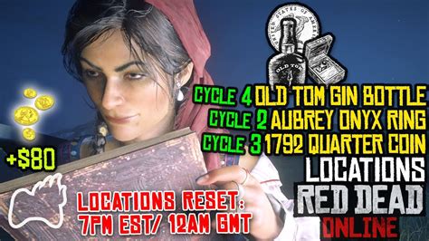 Red Dead Online Old Tom Gin Bottle Cycle 4 Aubrey Ring Cycle 2 And 1792