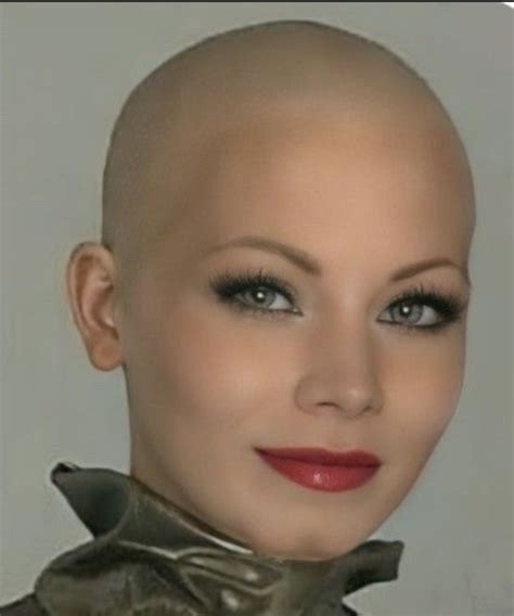 Pin By Rob Caldar On Bald Buzzed But Beautiful Bald Women Balding Beautiful