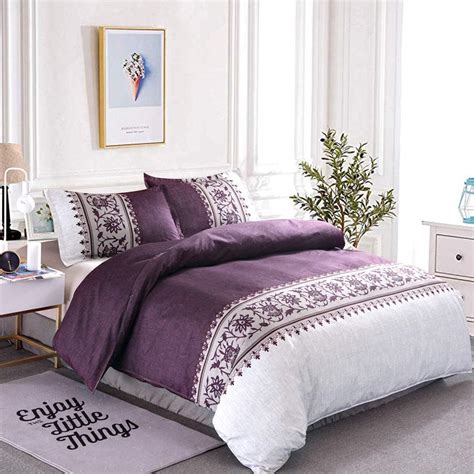 Dreams And Drapes Wisteria Purple Floral Duvet Cover Sets King