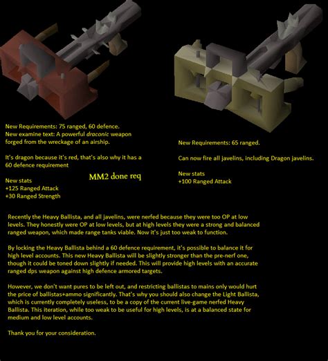 [Suggestion] Light & Heavy Ballista Rework : 2007scape