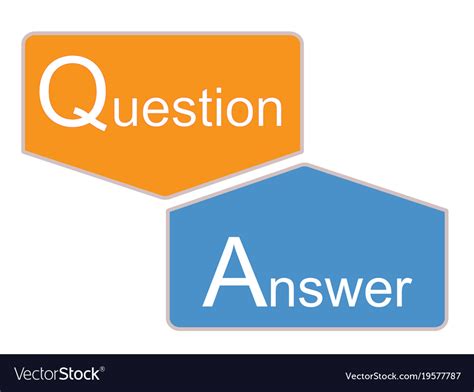 Q And A Icon On White Background Question And Vector Image