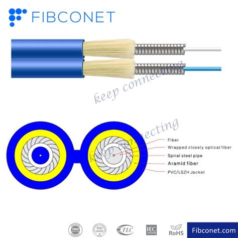 FTTH Indoor G657A1 G657A2 Gjsfjbv Fiber Optic Multi Core Double Tube