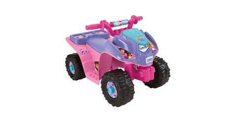 Fisher Price Power Wheels Dora The Explorer Lil Quad 6 Volt Atv Ride