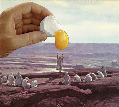 Cracked Egg Hand Collage Surreal Art Surreal Collage Illustration Art