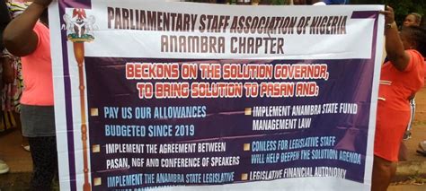 Anambra Assembly Workers Protest Begin Indefinite Strike Over Poor