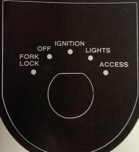 Harley Davidson Ignition Switch Decal 71427 79a Ebay