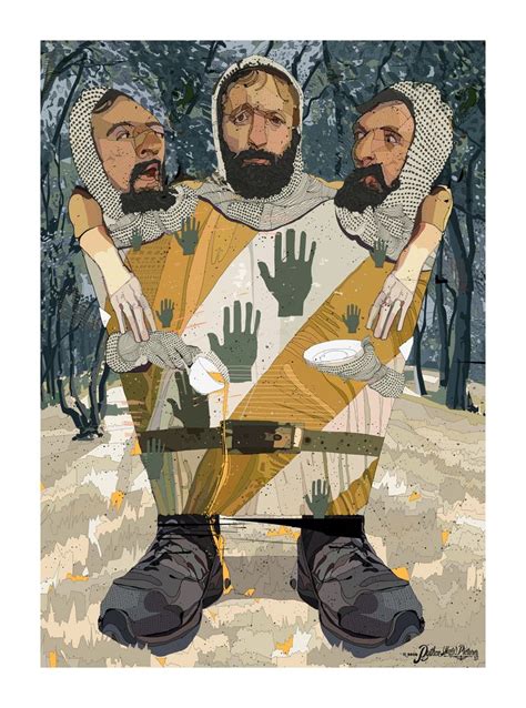 3 Headed Knight For Colornoun On Behance Knight Monty Python