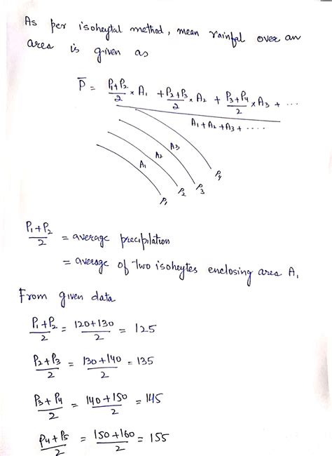 [solved] Using Isohyetal Method Determine The Mean Rainfall Over A Watershed Course Hero