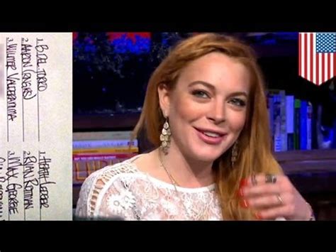 Lindsay Lohan Sex List Has Zac Efron Heath Ledger And Benicio Del Toro As Conquests Video