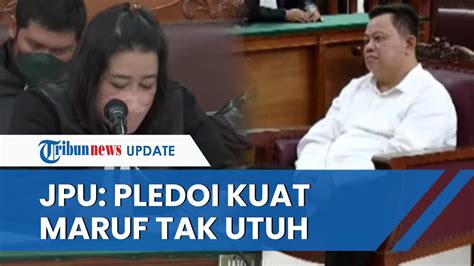 Bacakan Replik JPU Tolak Pembelaan Dari Kuat Maruf Minta Hakim Tetap