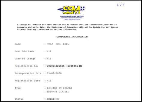 Who Are The People In Charge Of MySJ Sdn Bhd We Bought Their SSM