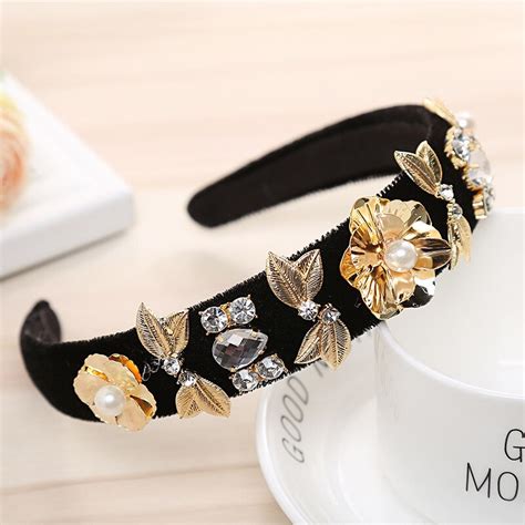 Serre T Te Dor Feuille Reine Moderne Serre T Te Et Headband